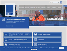 Tablet Screenshot of maasbau.de